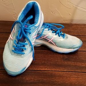 Asics Gel Cumulus 18 Aqua Splash/White/Pink- s7